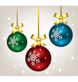 Christmas balls vector image