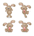 Aester rabbit set vector image