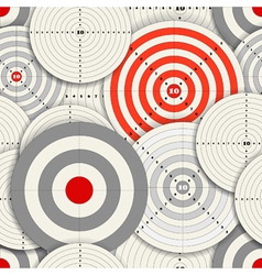 Seamless background of different targets vector image