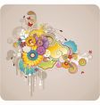 Floral frame vector image