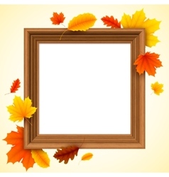 Autumn Picture Frame vector image