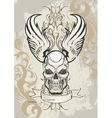 Winged Skull Winged Skull vector image