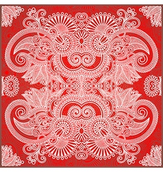 Ornamental Floral Paisley Bandana vector image