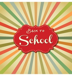 Back to school image vector image