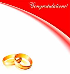Wedding card vector image