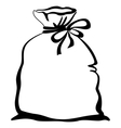 Bag empty pictogram vector image