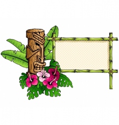 Hawaiian banner vector image