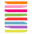 Set of blank stickers vector image