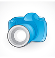 Camera and lens vector image