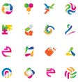 Set of abstract design elements vector image