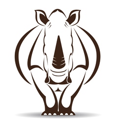 Rhino vector image