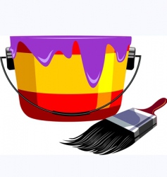 Painting brush vector image