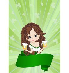 Greeting Card to St Patricks Day vector image