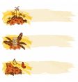 Tropical grunge banners vector image