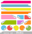Blank stickers vector image