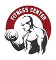 Fitness center or gym emblem Fitness center or gym emblem vector image