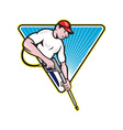 Power Washing Pressure Water Blaster Worker vector image