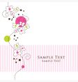 Greeting card vector image