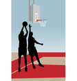 Basketball players vector image