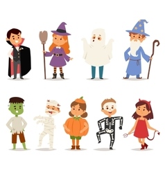 Cute kids wearing Christmas costumes Cute kids wearing Christmas costumes vector image