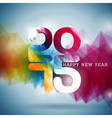 Happy New Year 2015 colorful celebration backgroun vector image