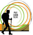 Backpacker vector image