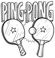 Ping pong vector image