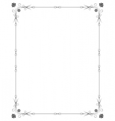 Elegant frame vector image