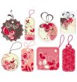 Love price tags set vector image