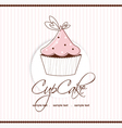 Cup cake vector image