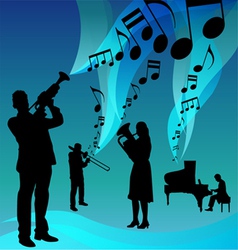 Musical group vector image