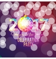 Abstract Beauty 2017 New Year Celebration Poster vector image