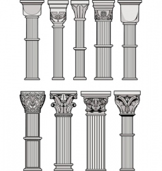 Roman columns vector image