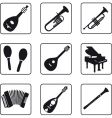 Musical instruments vector image