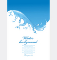 Water splash vector image