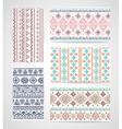 Set of business cards with tribal ornaments vector image