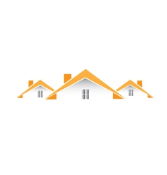 Architectural houses logo vector image