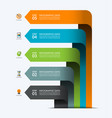Infographic banner with 5 arrows Infographic banner with 5 arrows vector image