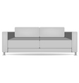 Sofa isolated on white vector image