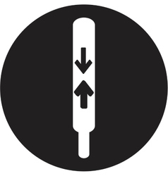 Thermometer icon vector image