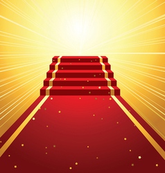 On the red carpet vector image