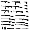 Firearms vector image