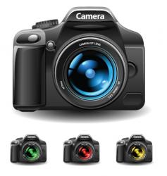 Photo and camera vector image
