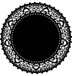 Black napkin vector image