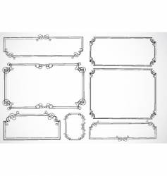 Certificate frames vector image