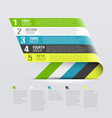 Curved strips - design template vector image