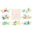 Floral compositions vector image