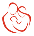 Happy family icon vector image