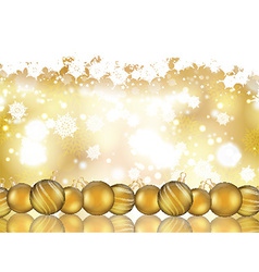 Christmas bauble background vector image