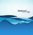 Abstract blue water background vector image